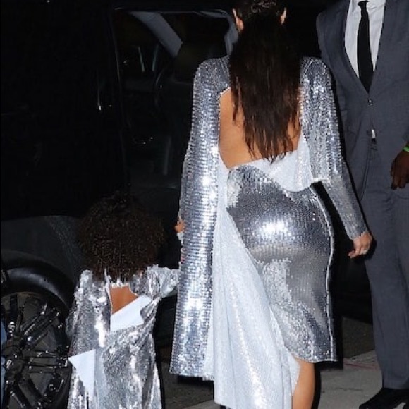 COPY - VETEMENTS VELVET PANEL MIDI DRESS - BLUE S NWT - Picture 7 of 9